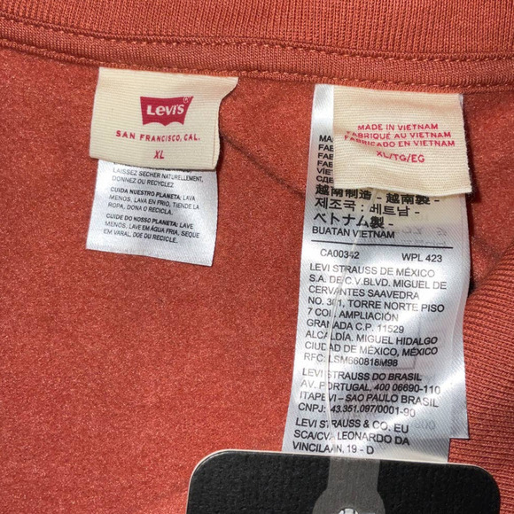 LEVIS WOMEN’S COSMO 1/4 ZIP SWEATSHIRT XL NWT - Picture 6 of 11